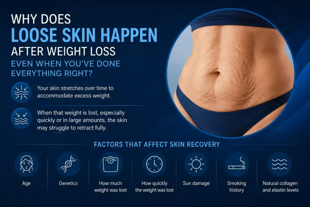 Why Does Loose Skin Happen After Weight Loss Even When You’ve Done Everything Right Portsmouth?